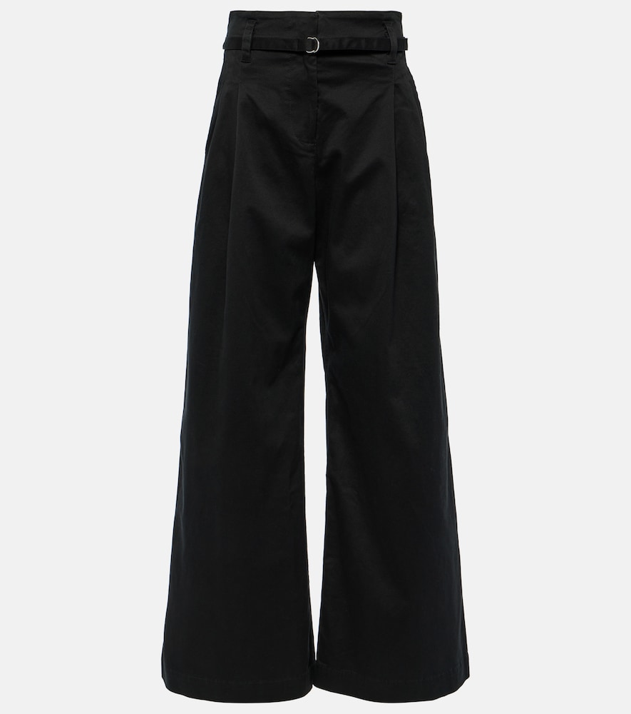 Proenza Schouler White Label Raver Cotton Blend Wide Leg Pants