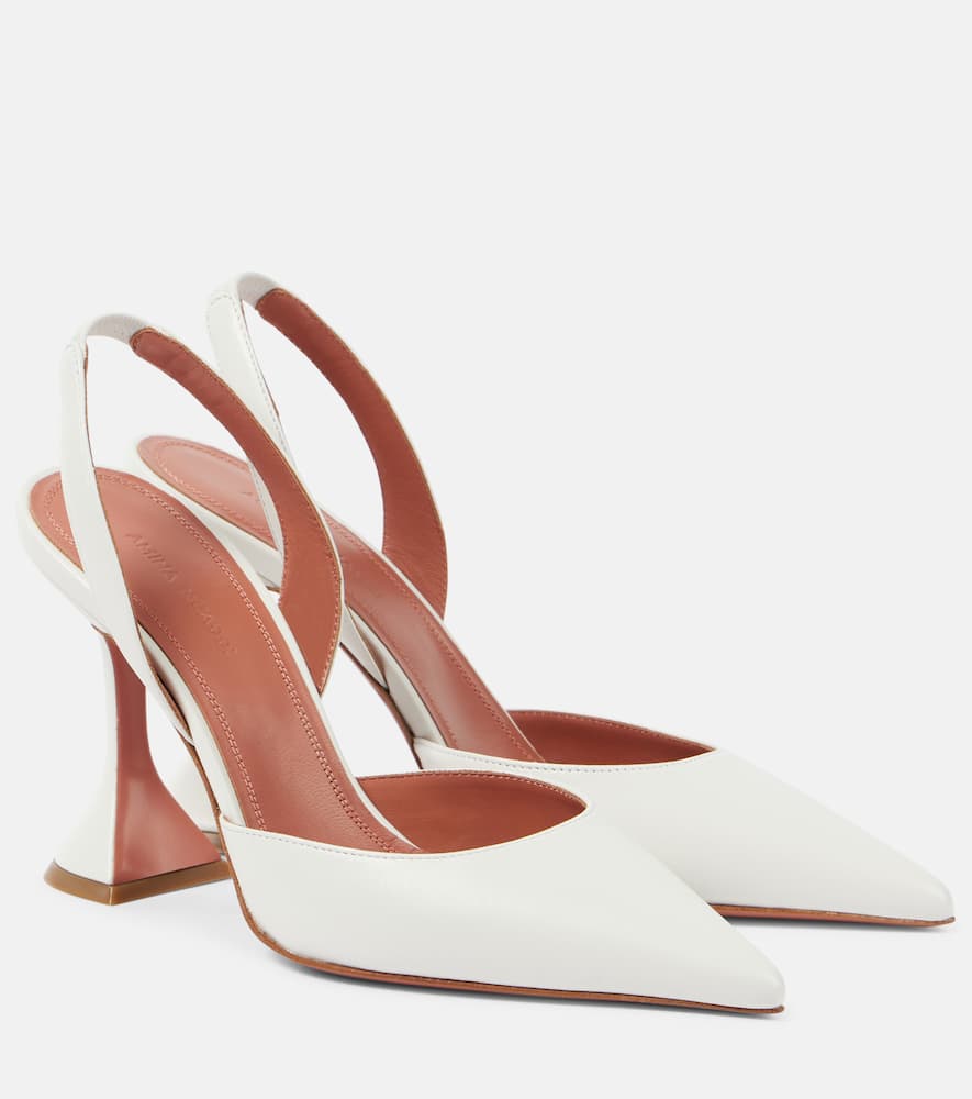 Holli 95 leather slingback pumps