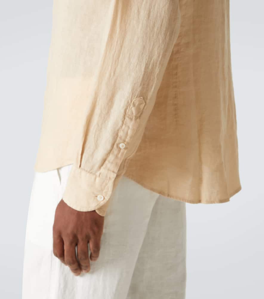 Fedeli Linen Shirt In Beige