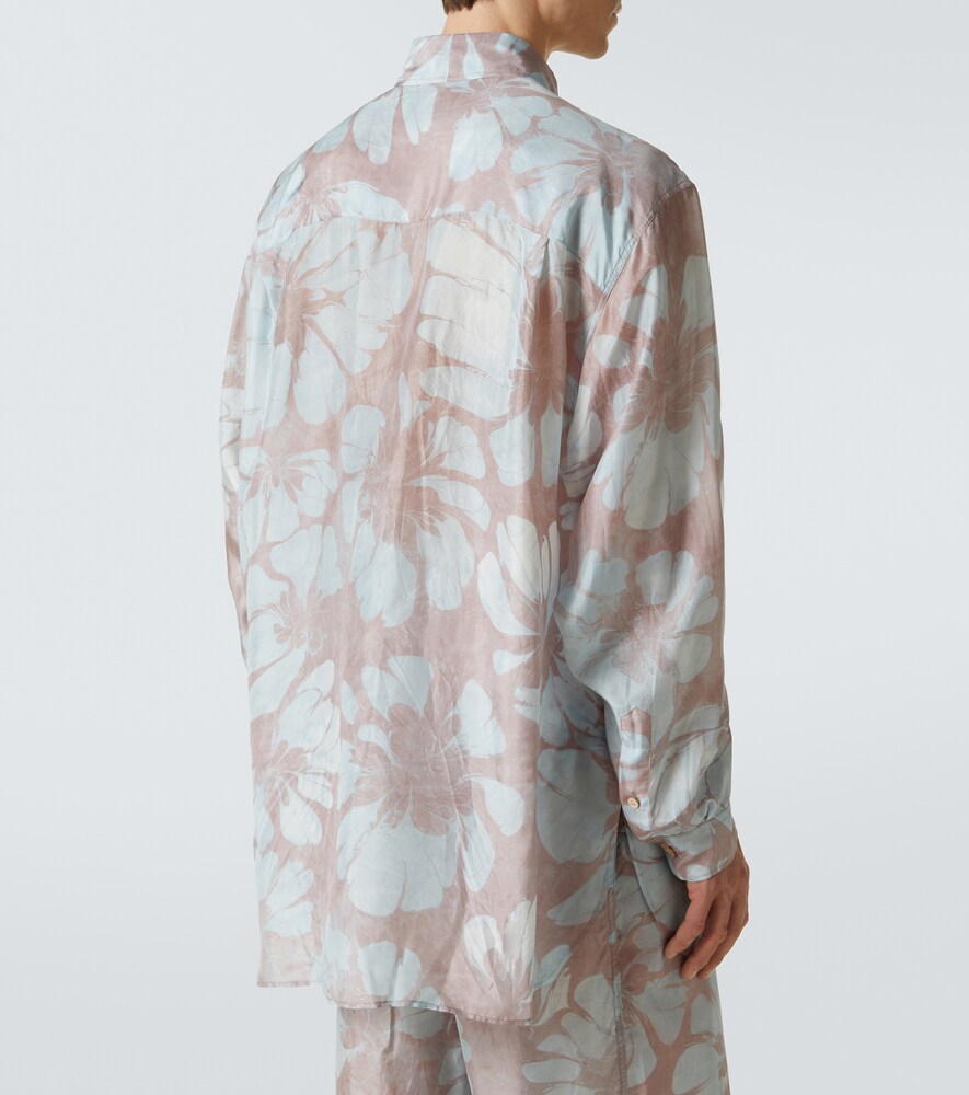  Dries Van Noten Dries Van Noten Floral Silk Shirt 