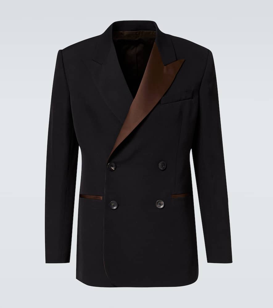 Rise satin-trimmed wool tuxedo jacket