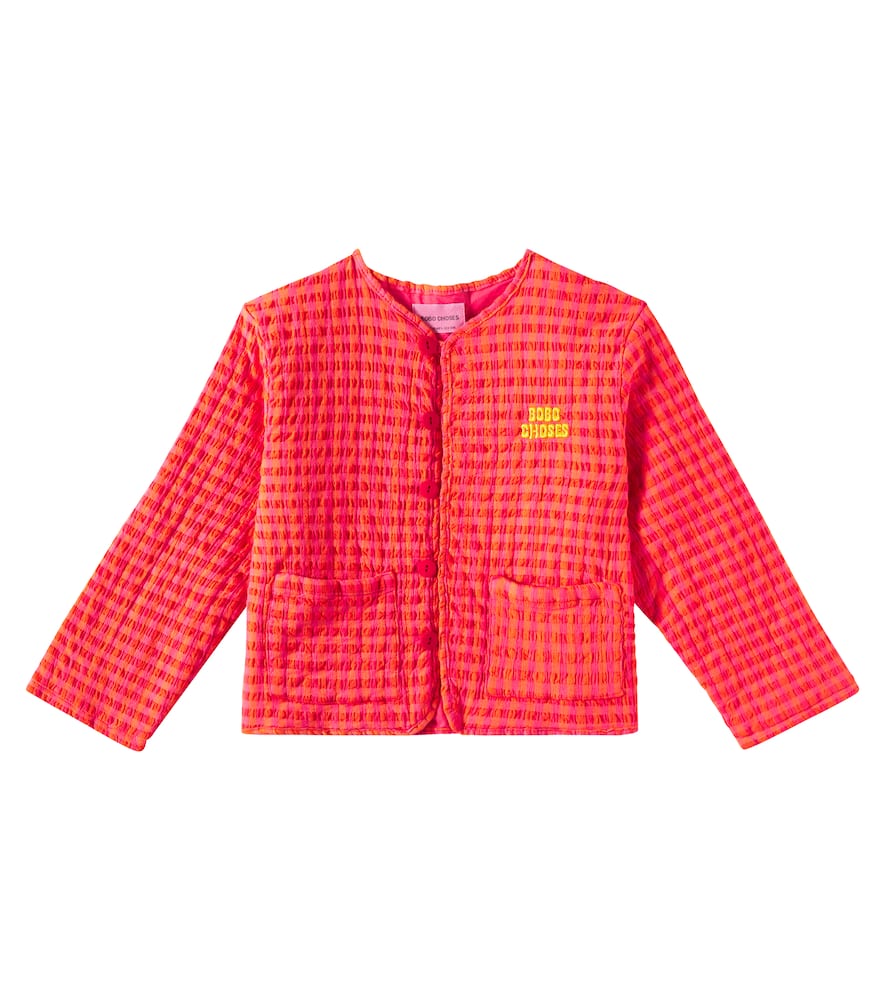 Bobo Choses Wattierte Jacke Aus Einem Baumwollgemisch In Pink
