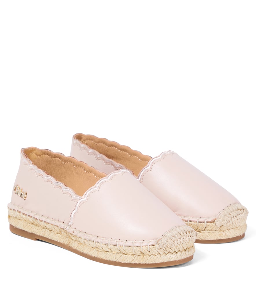 Chloé Leather Espadrilles In Pink