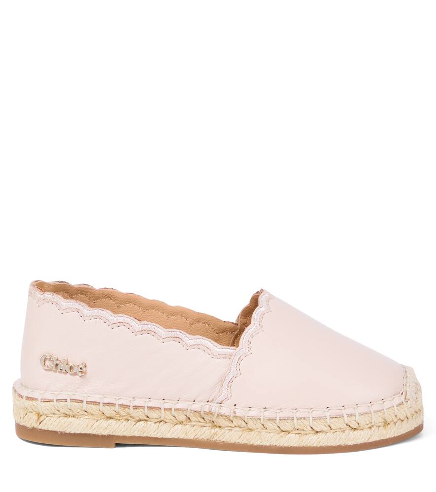 Chloé Leather Espadrilles In Pink