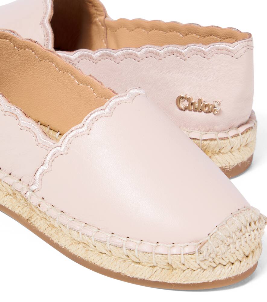 Chloé Leather Espadrilles In Pink