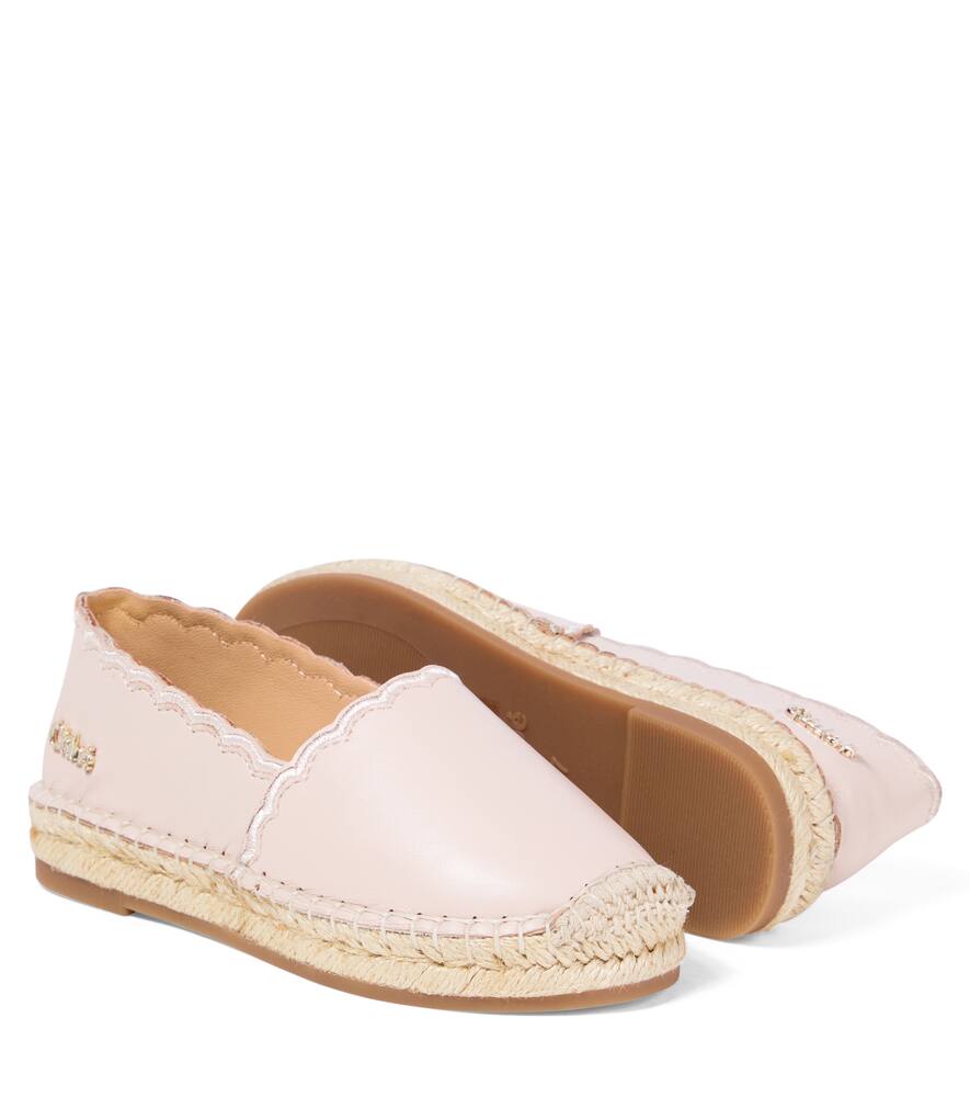 Chloé Leather Espadrilles In Pink