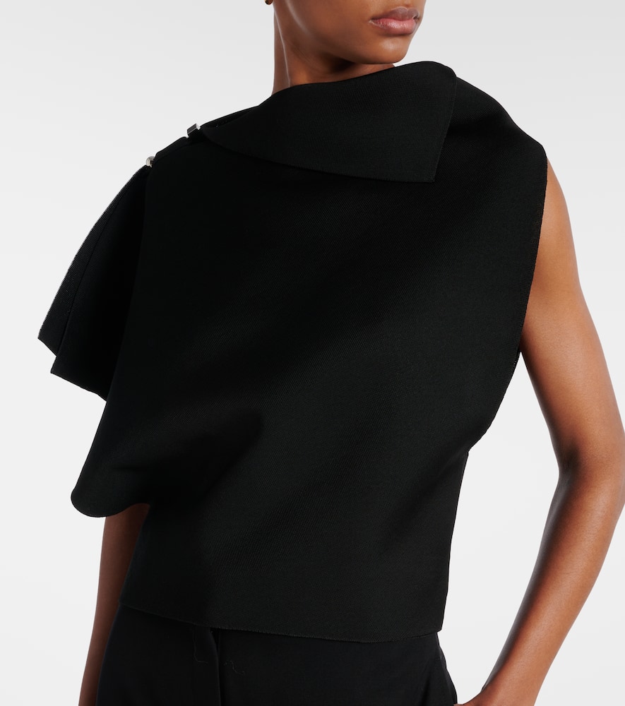 Jacquemus Trapeze Knit Short Sleeve In Black
