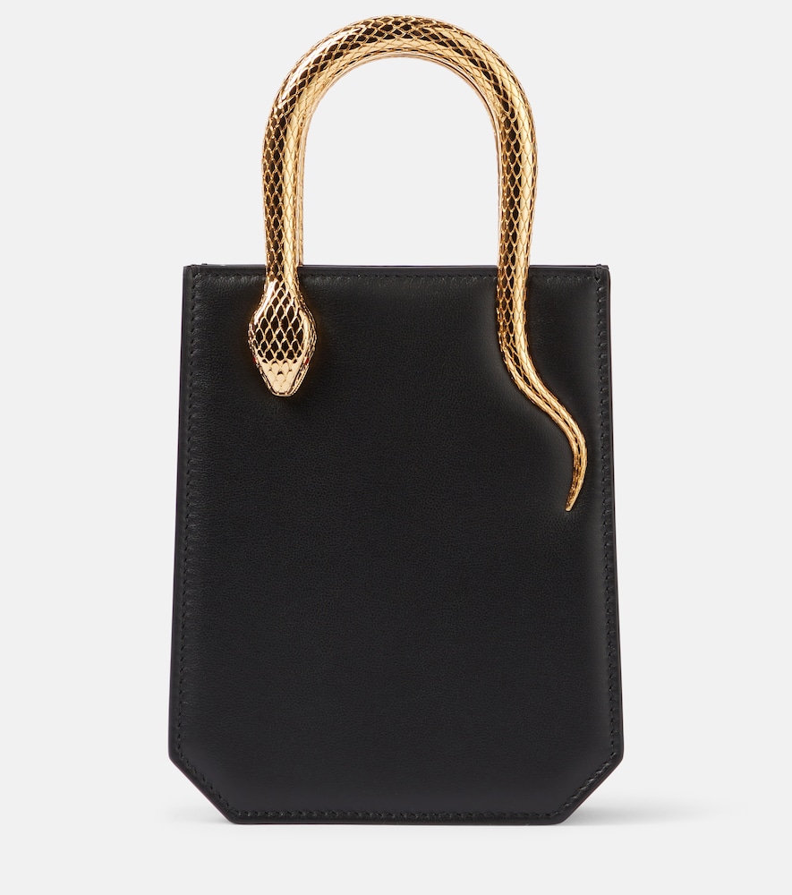 Bvlgari Serpentine Mini leather top-handle bag