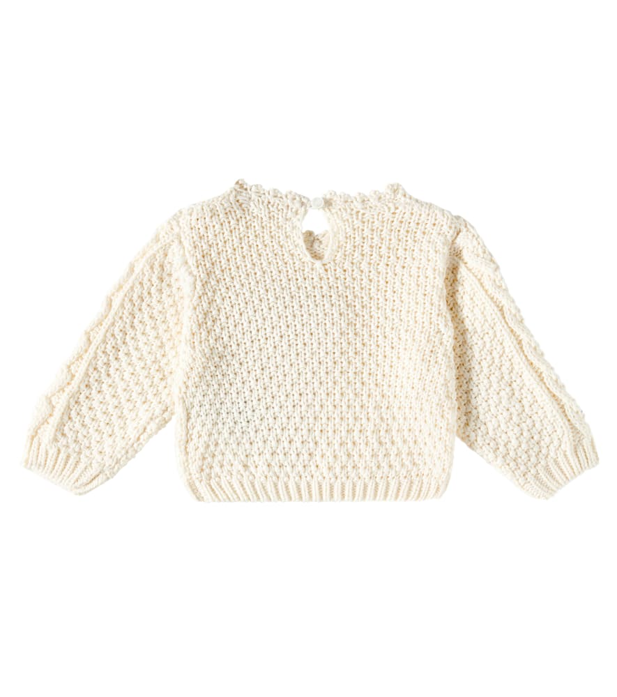 Louise Misha Baby Pullover Vinala Aus Baumwolle In Weiss