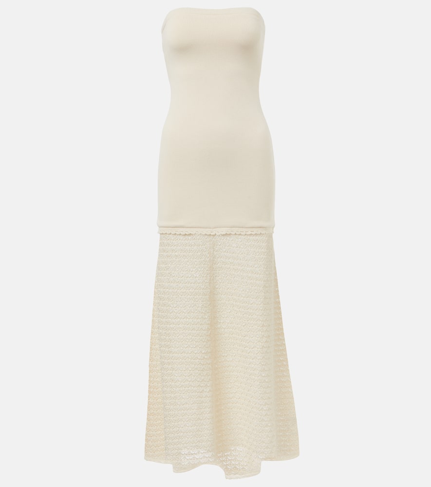 Romy crochet-trimmed maxi dress