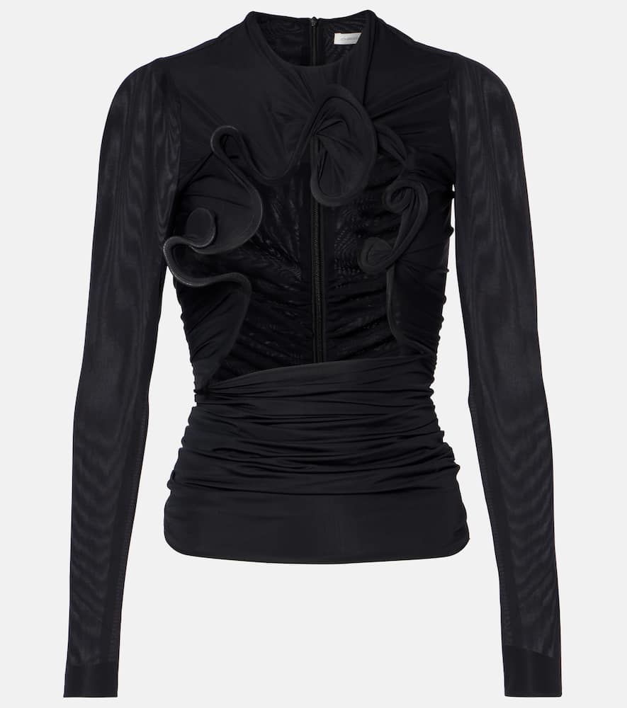 Hollow Venus cutout mesh top