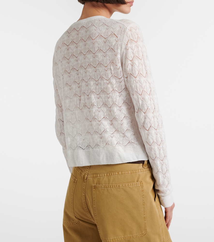  Vince Vince Pointelle Cotton Cardigan 