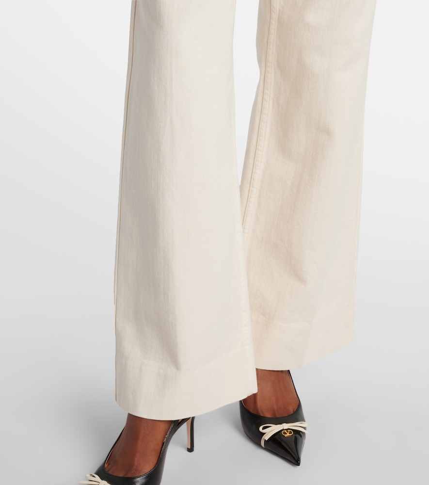  Valentino Valentino Vgold Mid-rise Wide-leg Jeans 