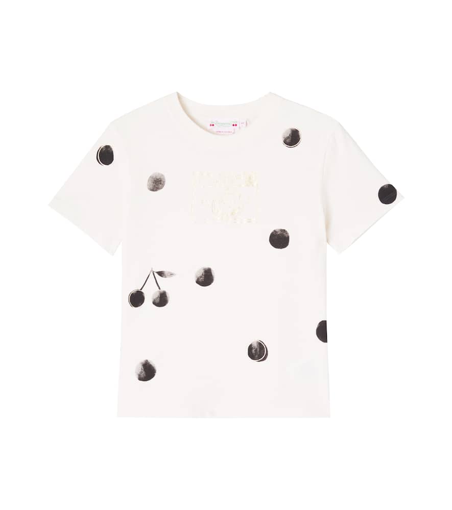Bonpoint Thida Printed Cotton Jersey T-shirt In White