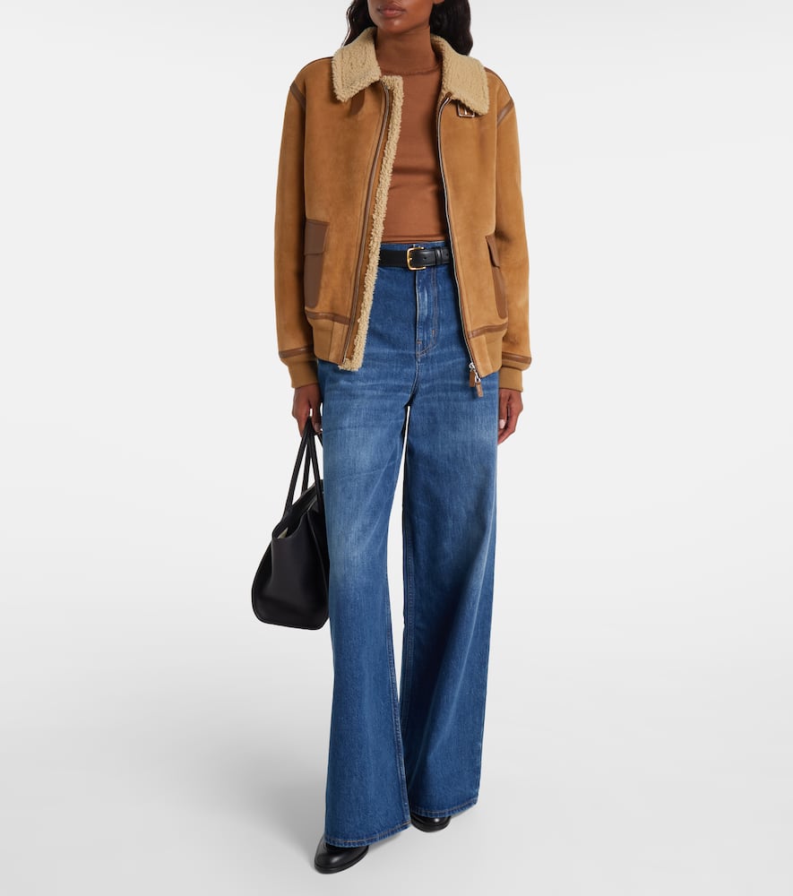 Ralph Lauren Silk-blend Jersey Sweater In Brown