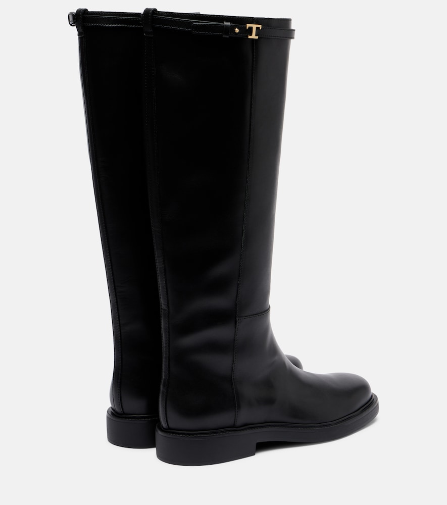 Leather Knee-High Boots