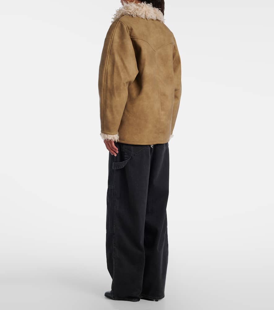 Isabel Marant Étoile Isabel Marant Etoile Eco Shearling Clea Coat In Neutral