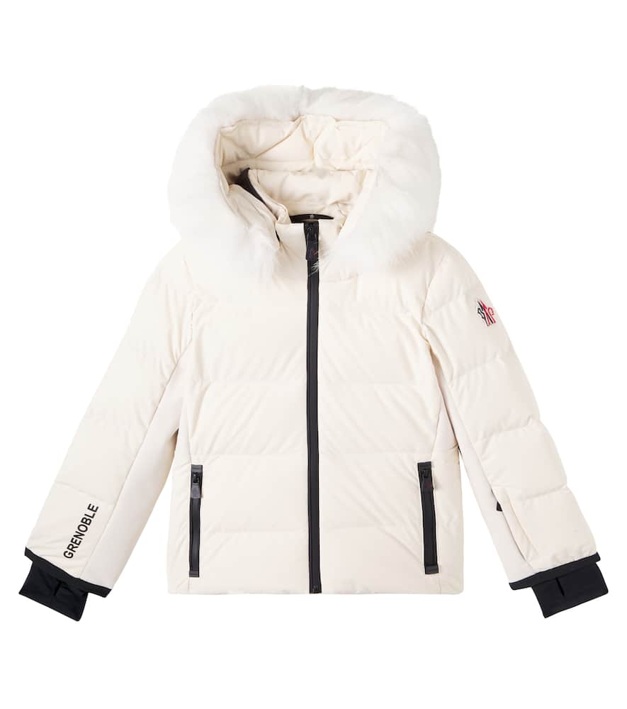 Moncler Guyane Down Ski Jacket In White