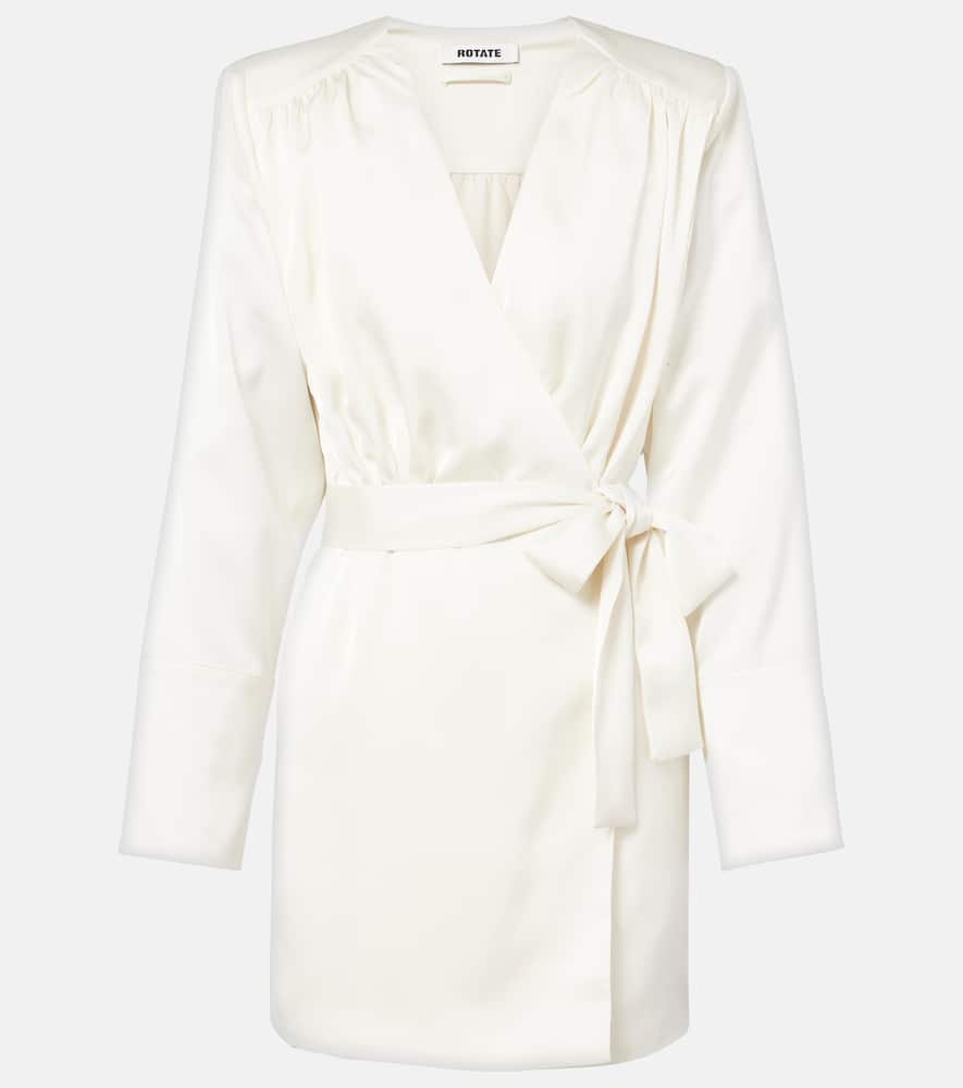 Satin wrap dress