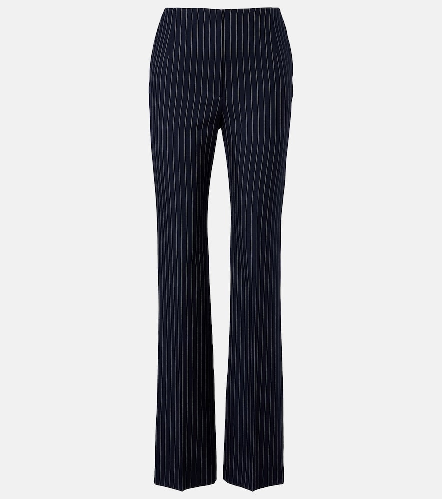 Mugler Pantalon droit reedit Pinstripe en laine taille haute 534 €