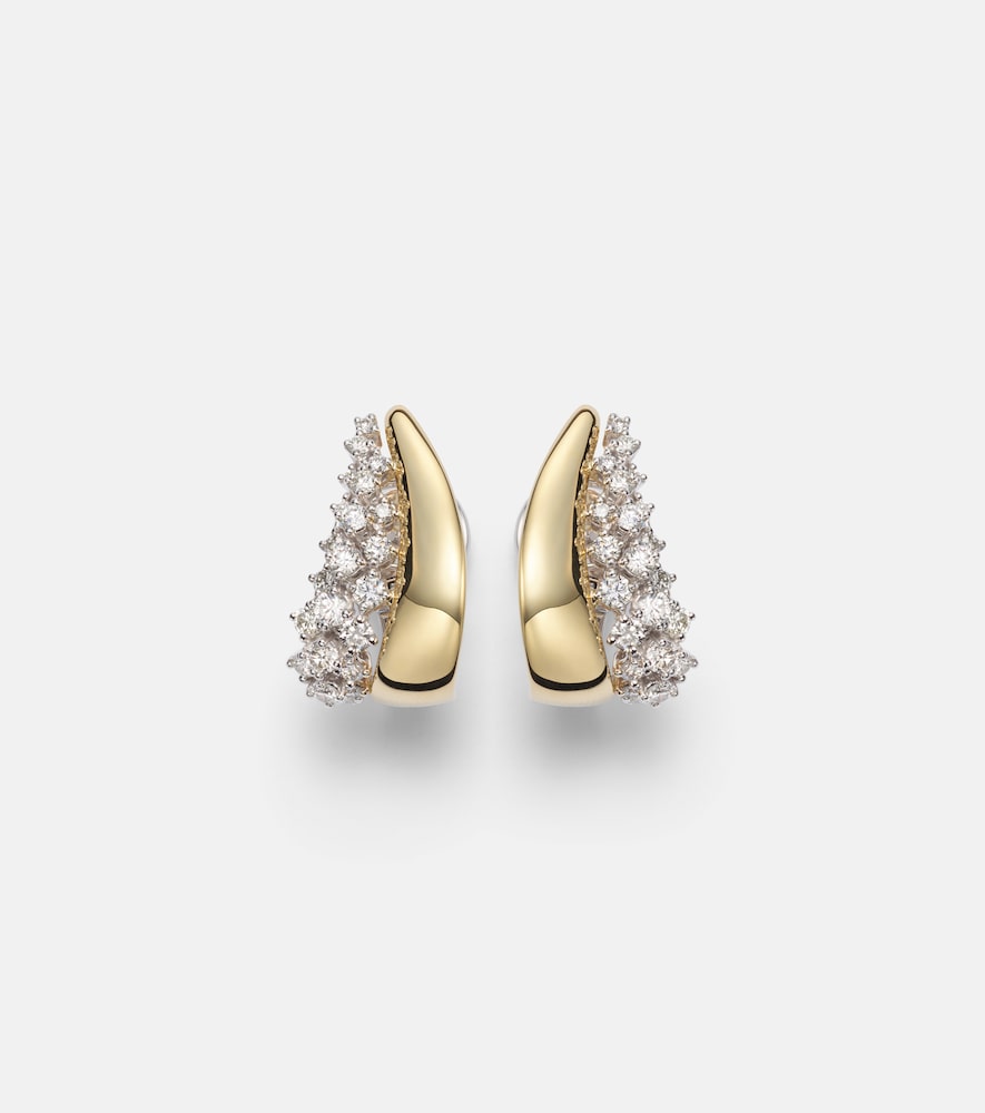 Yeprem Golden Strada 18kt yellow and white gold earrings with diamonds | Thumbnail 6 Yeprem Golden Strada 18kt yellow and white gold earrings with diamonds | Thumbnail 6