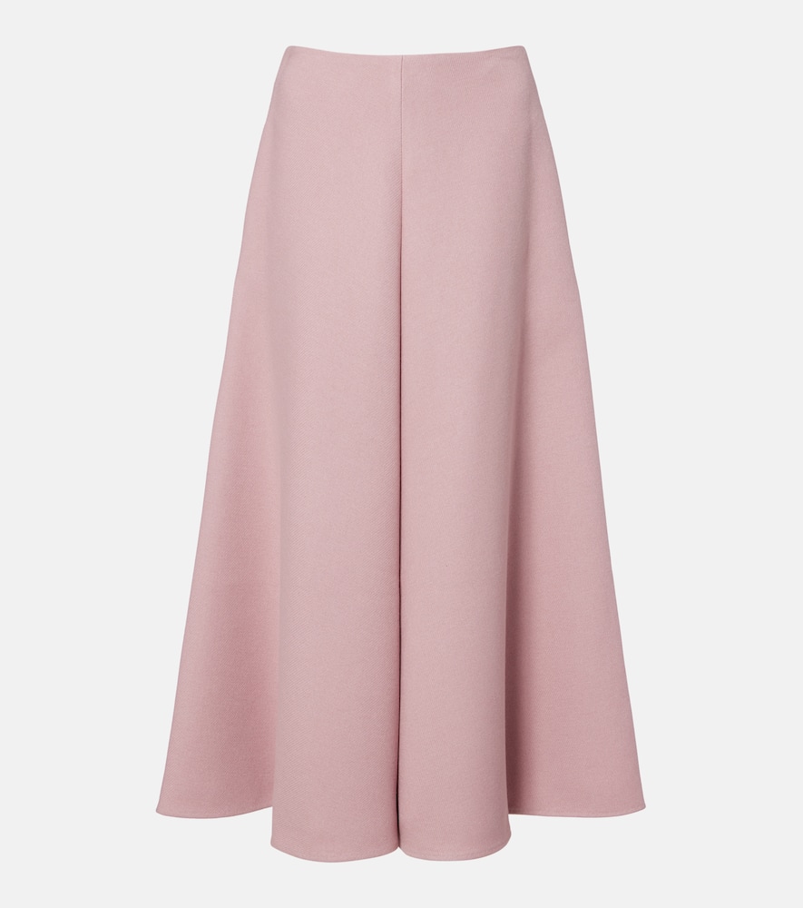 Dorothee Schumacher Layered Coolness High-rise Midi Skirt In Pink