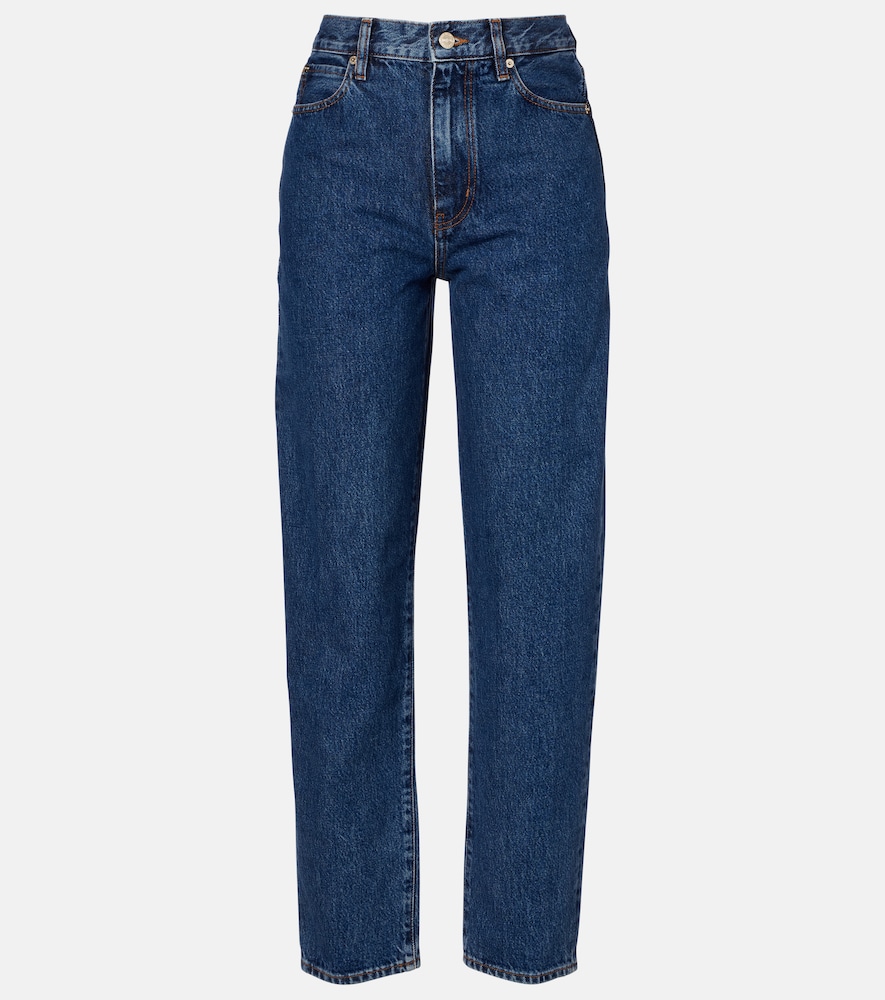 Frame Neat high-rise straight jeans