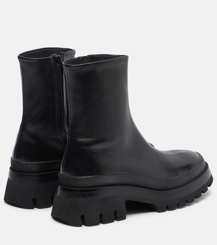  Khaite Khaite Fallon 35 Leather Ankle Boots 