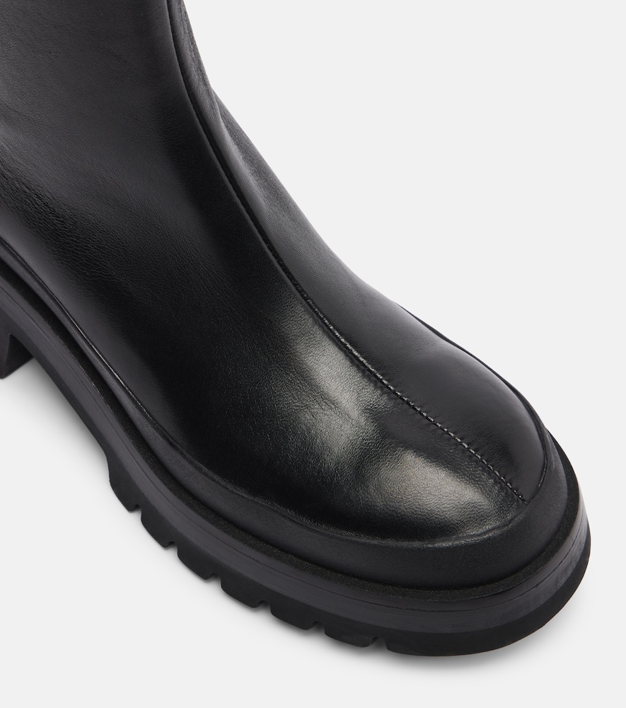  Khaite Khaite Fallon 35 Leather Ankle Boots 