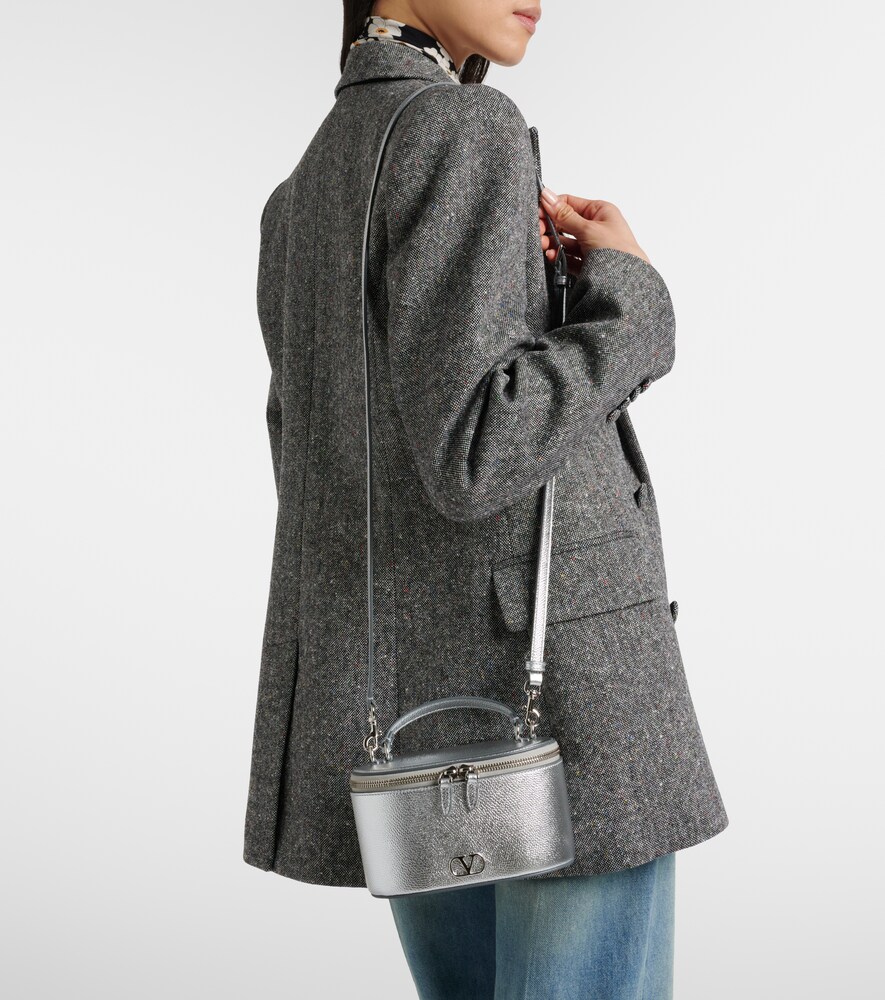Valentino Garavani VLogo Mini metallic leather vanity bag