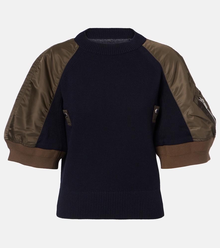 Sacai Paneled top