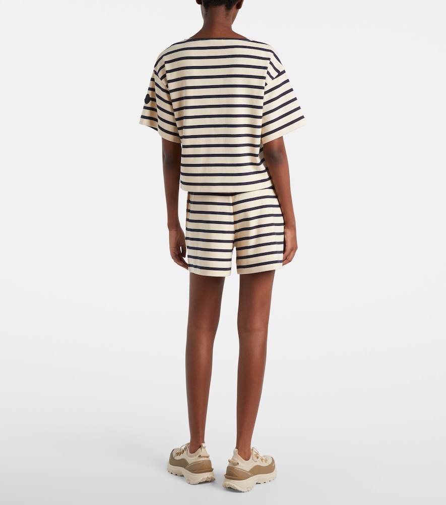  Moncler Moncler Striped Cotton Jersey Shorts 