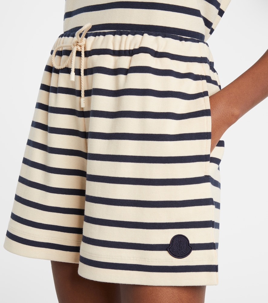  Moncler Moncler Striped Cotton Jersey Shorts 