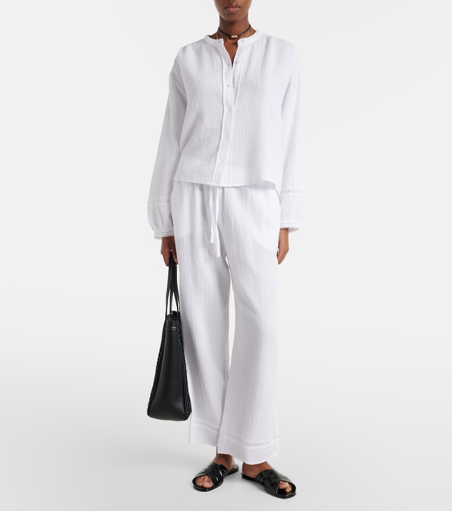 Velvet Taria cotton muslin shirt