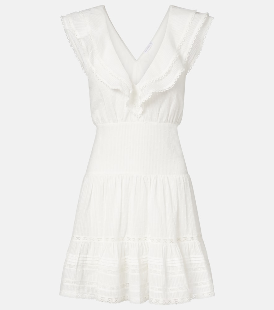 Poupette St Barth Della ruffled cotton minidress