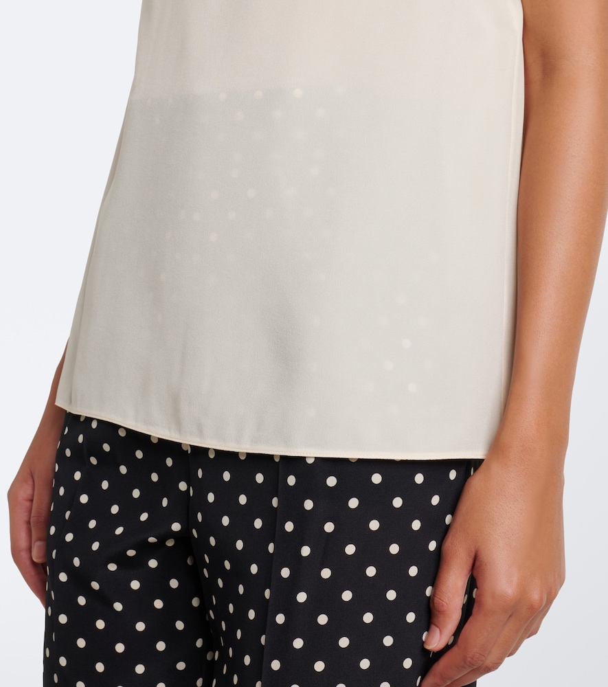 Garavani Embellished Silk Crêpe De Chine Top