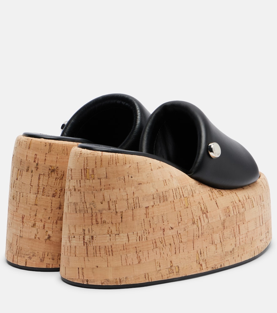Mochi Leather Platform Slides