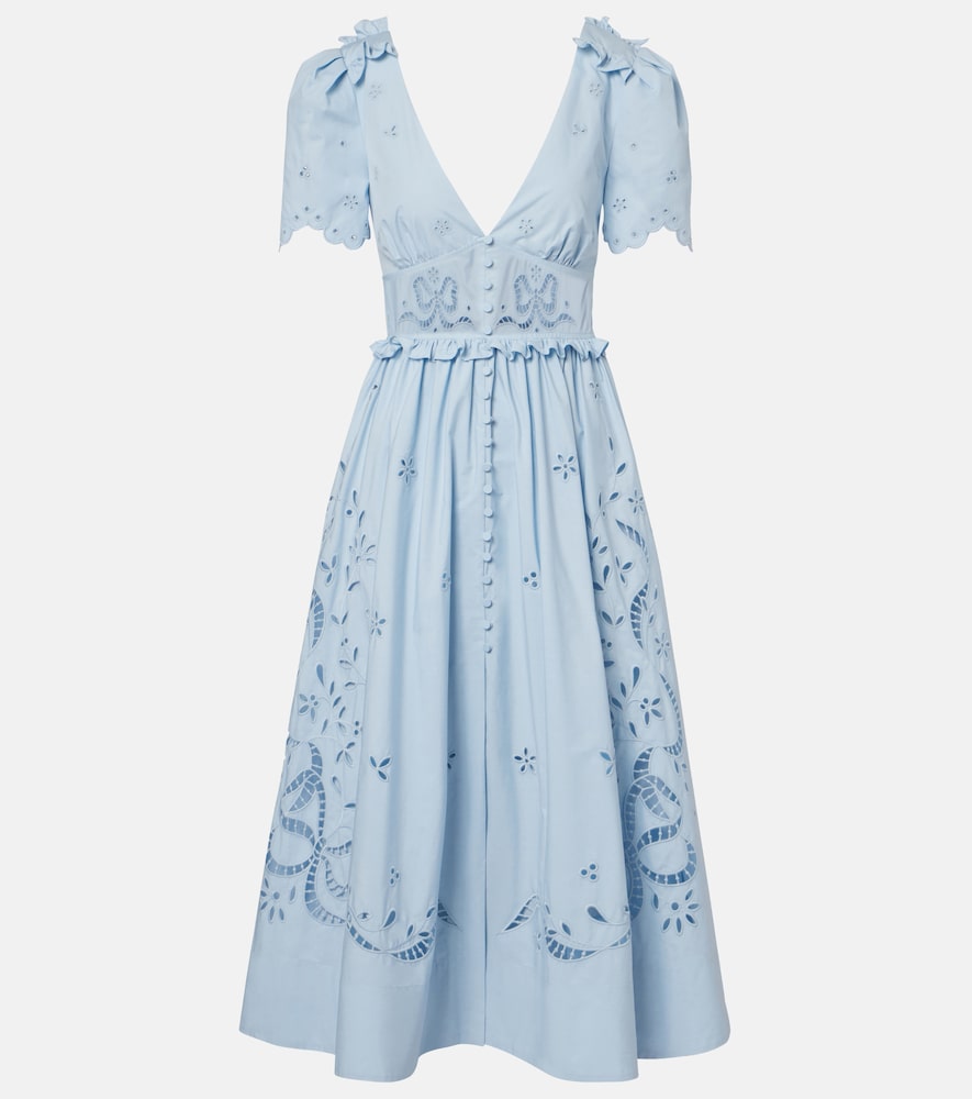 Midikleid aus einem Baumwollgemisch
