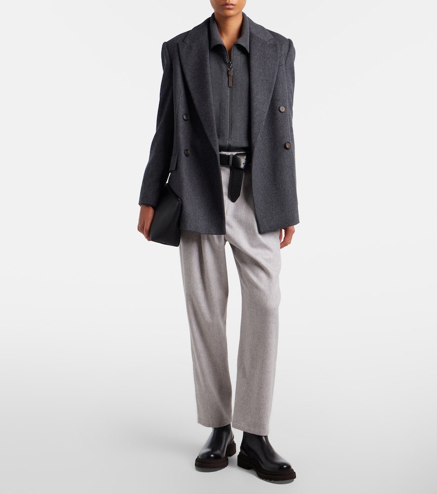 Brunello Cucinelli Monili wool tapered pants