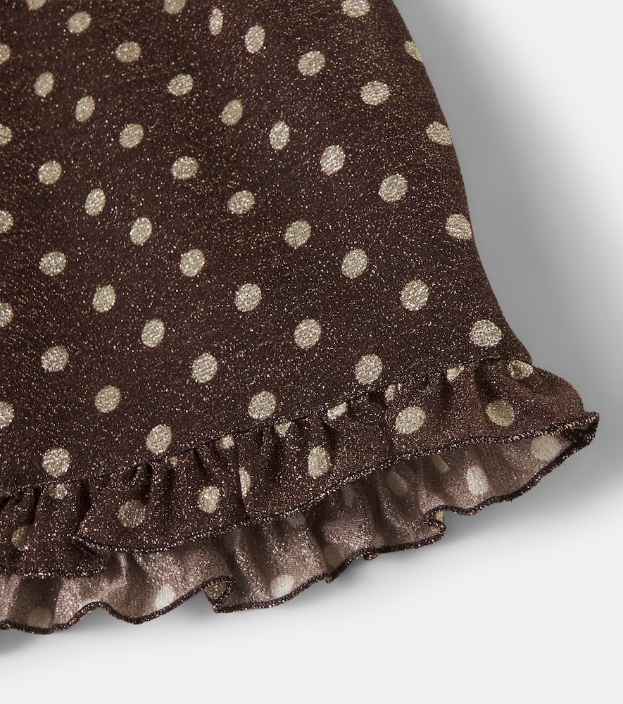  Oseree Kids Osã©ree Kids Osemini Lumiã¨re Polka-dot Ruffled Top 