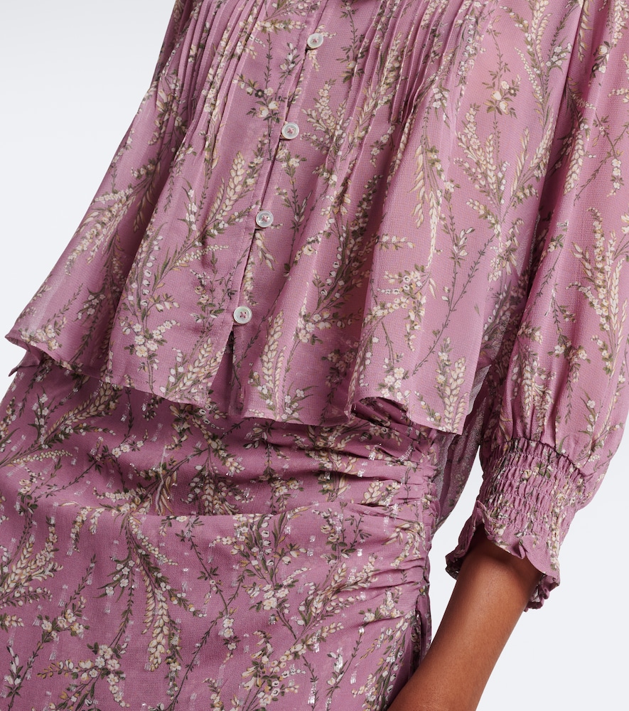 Hewitts Ruffled Floral Georgette Blouse