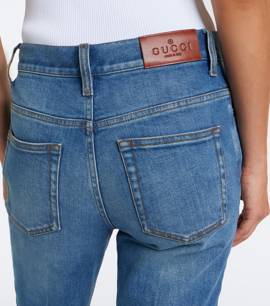 Mid-Rise Flared Jeans