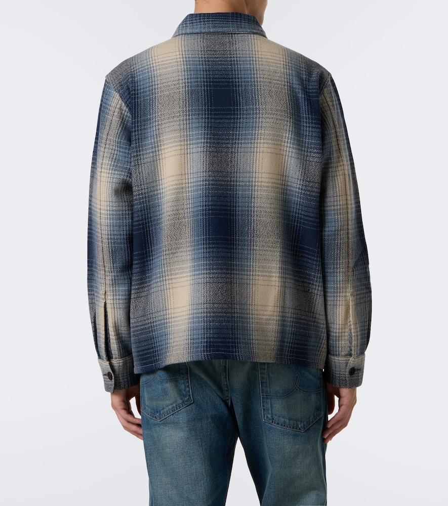 Plaid Wool Twill Shirt