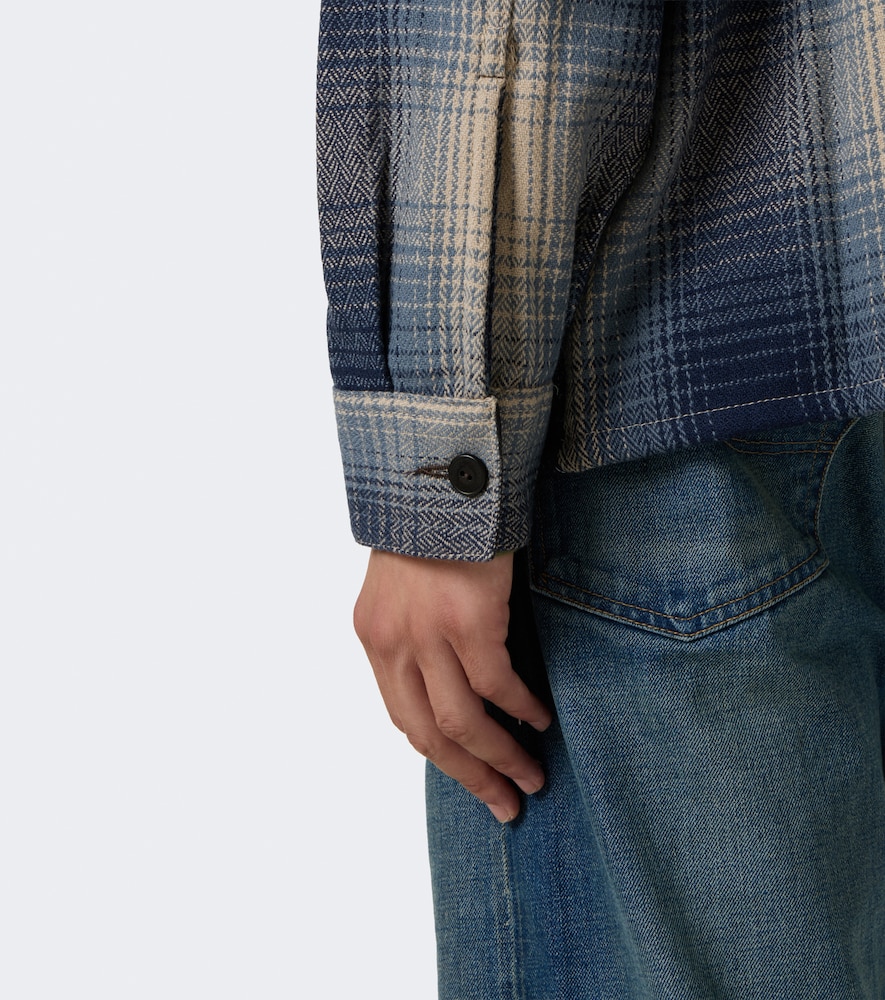Plaid Wool Twill Shirt