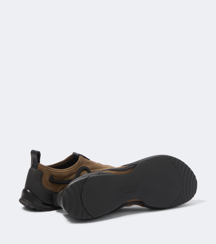 Grip Aqua Suede Slip-On Shoes