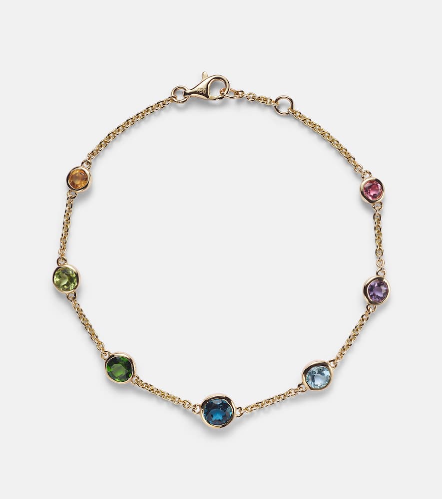 Shay Jewelry Rainbow Bezel 18kt yellow gold bracelet
