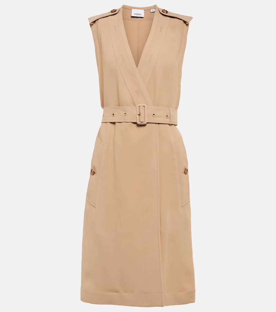 Burberry Maddison belted wrap minidress