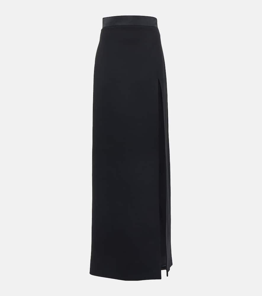 Miu Miu Side-split high-rise wool maxi skirt