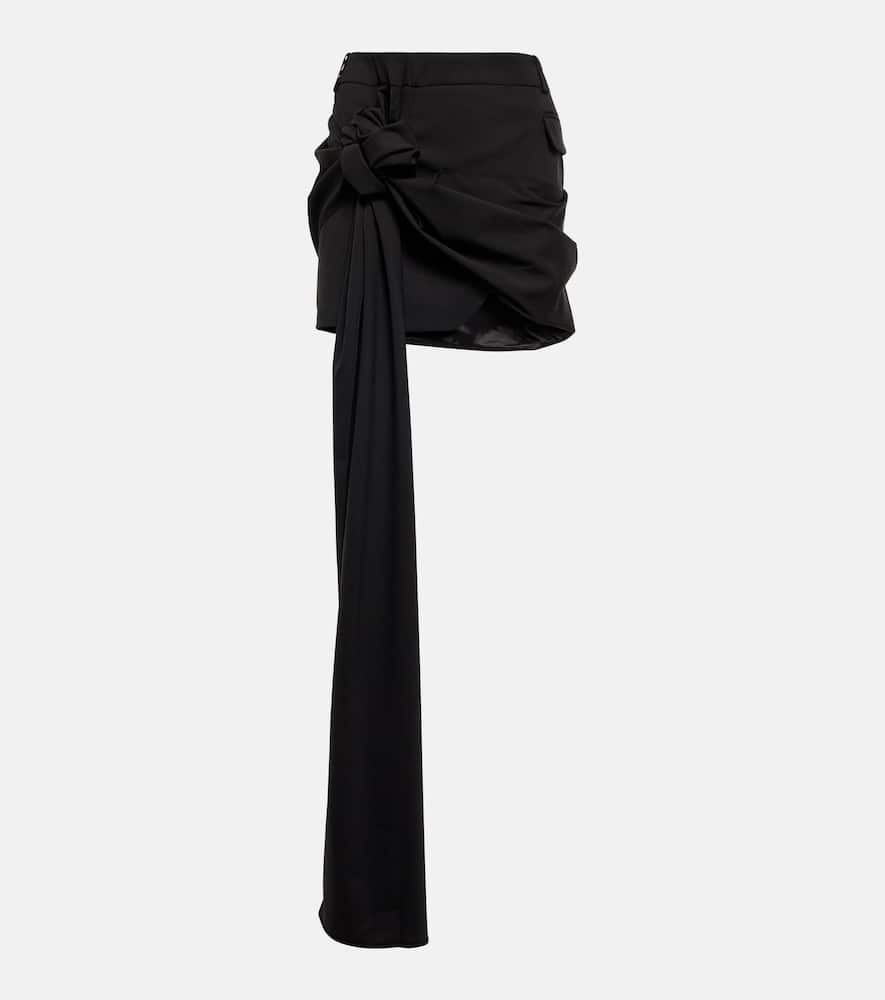 La Jupe Baccala wool miniskirt