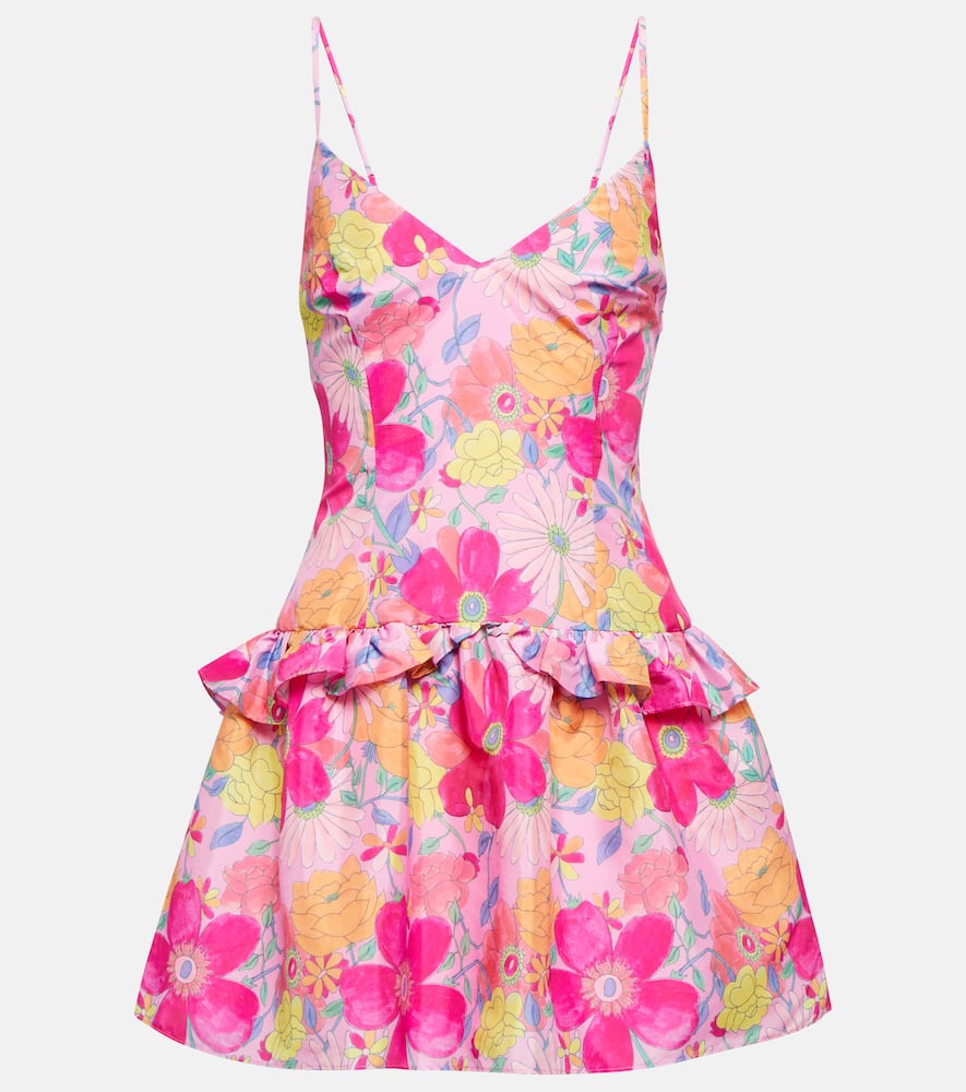 LoveShackFancy Fabienne ruffled minidress